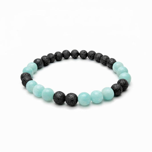Bracelet trio - Ermitage - Amazonite | Lave