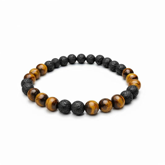 Bracelet trio pendentif - Cap méchant - Œil de tigre