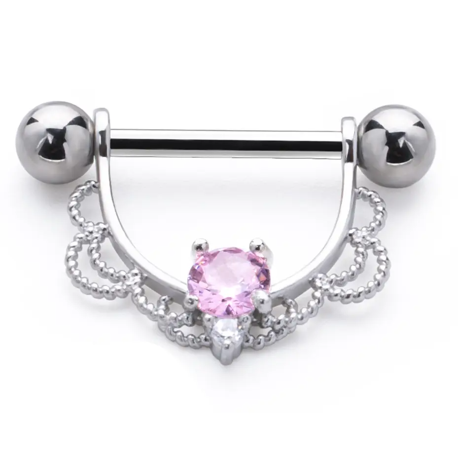 Piercing Mamelon strass