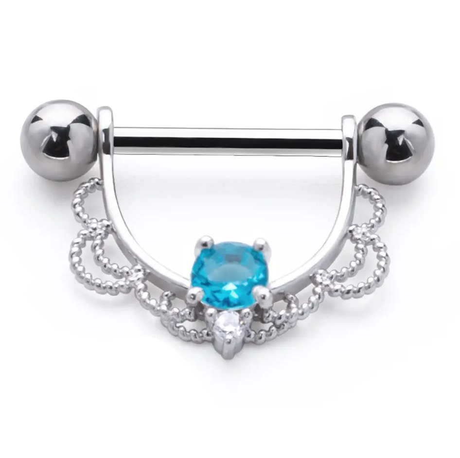 Piercing Mamelon strass