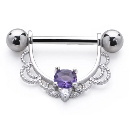 Piercing Mamelon strass