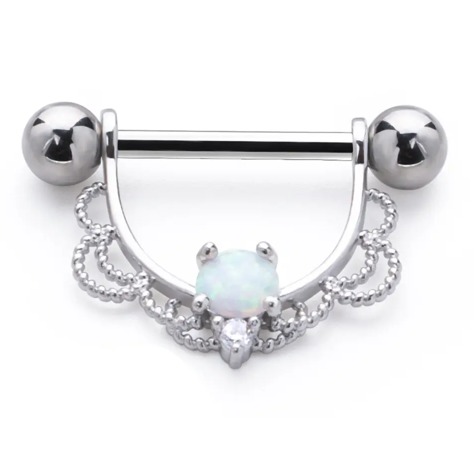 Piercing Mamelon strass