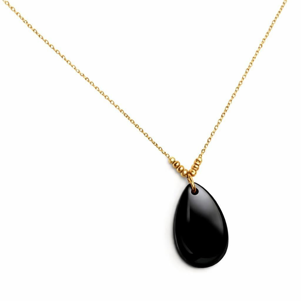 Collier – Piton de la fournaise – obsidienne – Trésor Péï