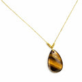 Collier pendentif - Cap méchant - Œil de tigre
