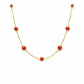 Collier perle - Anse des cascades - Cornaline