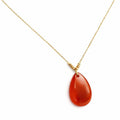 Collier pendentif - Anse des cascades - Cornaline