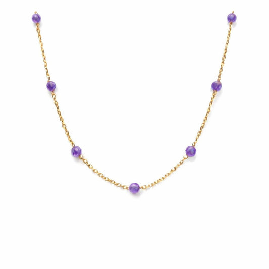 Collier perles - Cilaos - Améthyste