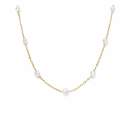 Collier perles - Piton des Neiges - Cristal de Roche