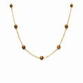 Collier perles - Cap méchant - Œil de tigre
