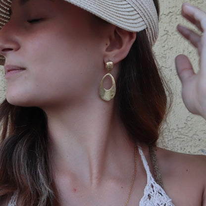 Clou d'oreille 2 pièces ajouré