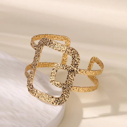 Bracelets manchettes en acier inoxydable