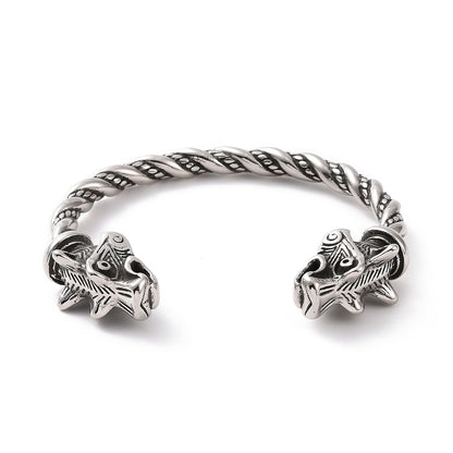 Bracelet manchette ouvert dragon