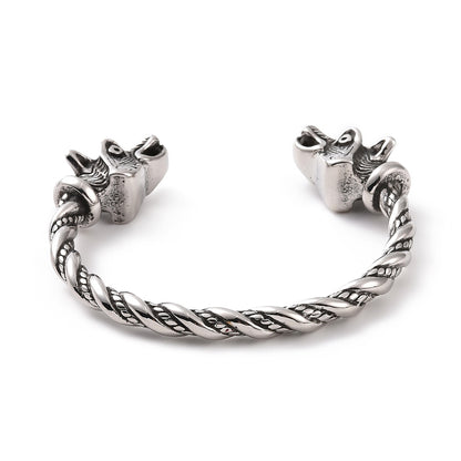 Bracelet manchette ouvert dragon