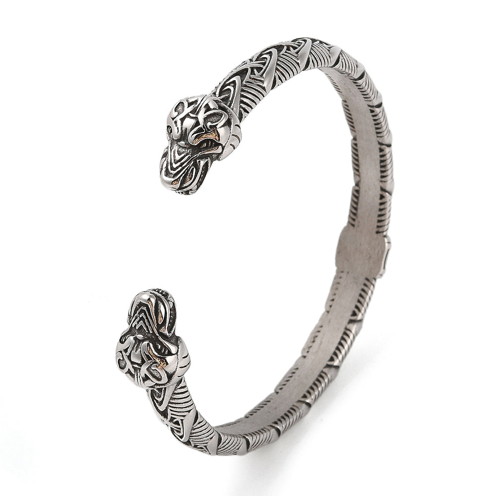 Bracelet manchette ouvert viking