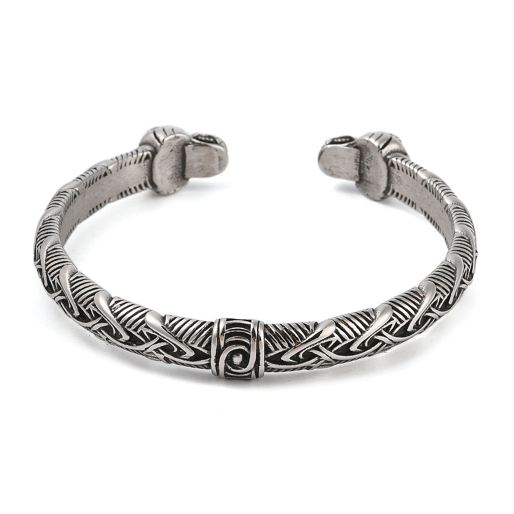Bracelet manchette ouvert viking