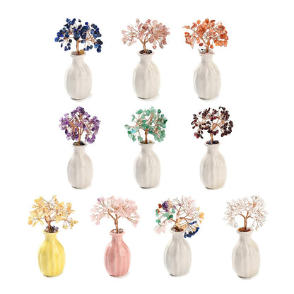 Vase arbre en copeaux