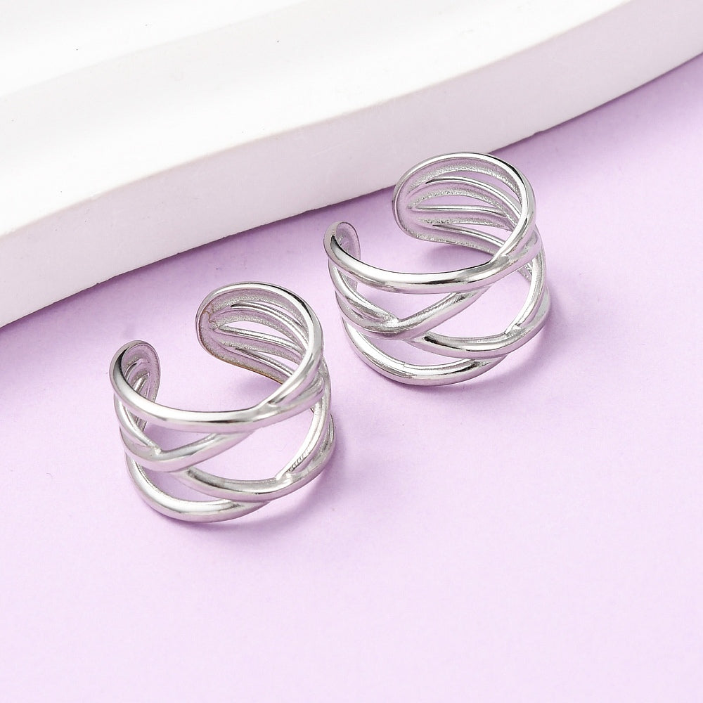 Bague d'oreille - ear cuff - géométrique