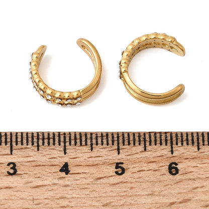 Bague d'oreille - ear cuff strass 2 rangs