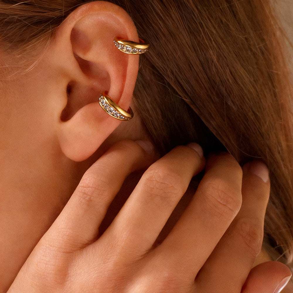Bague d'oreille - ear cuff strass