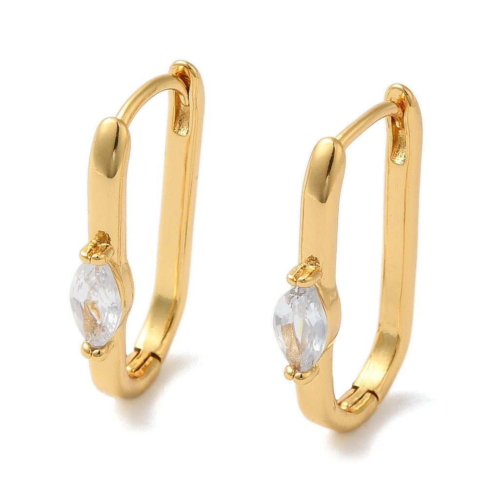 Créole ovale strass