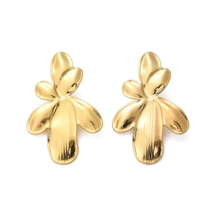 Clou d'oreille fleur géométrique