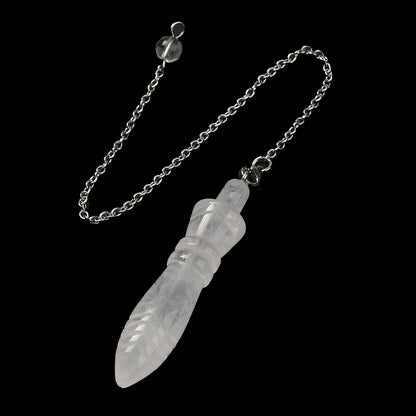 Pendule thot cristal de roche laiton