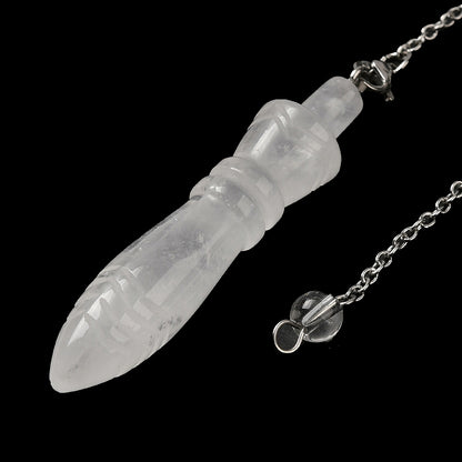 Pendule thot cristal de roche laiton