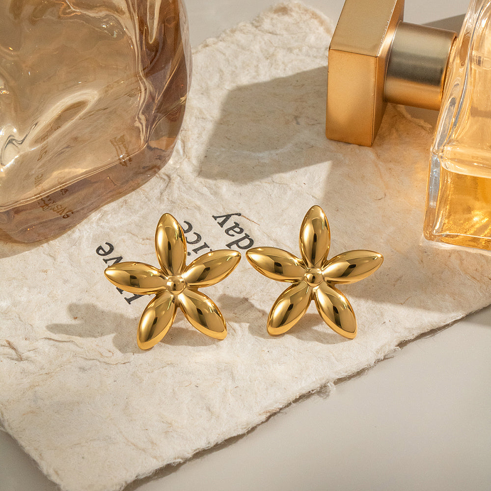 Clou d'oreille fleur