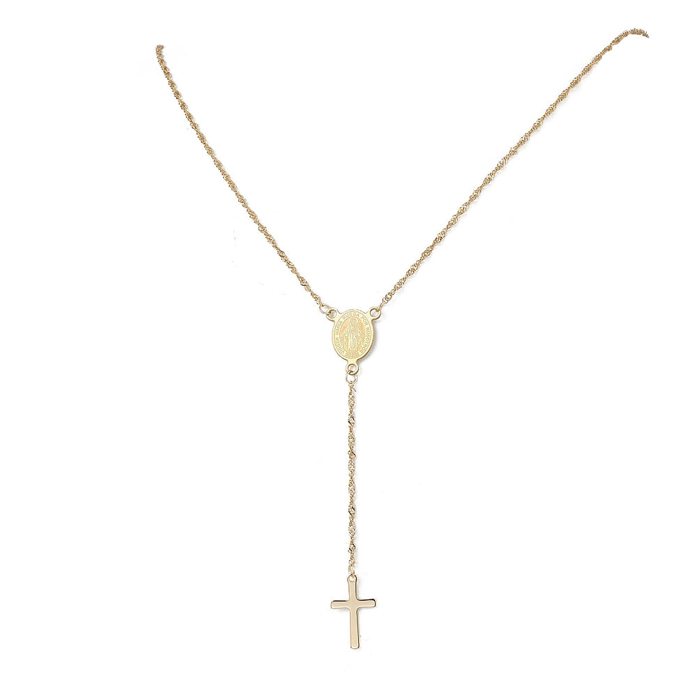 chapelet vierge en acier inoxydable
