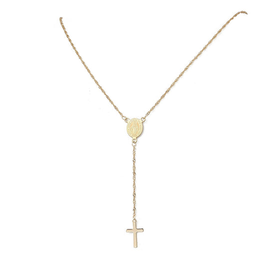 chapelet vierge en acier inoxydable