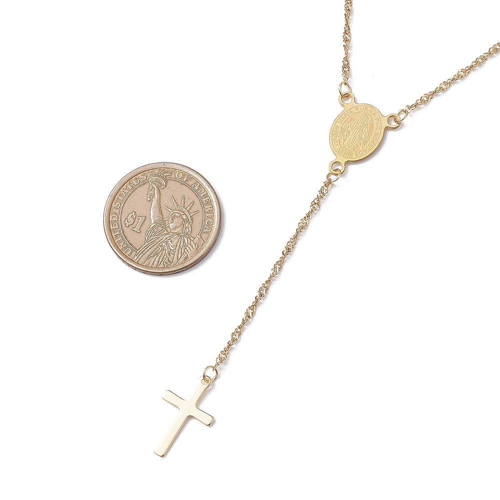 chapelet vierge en acier inoxydable