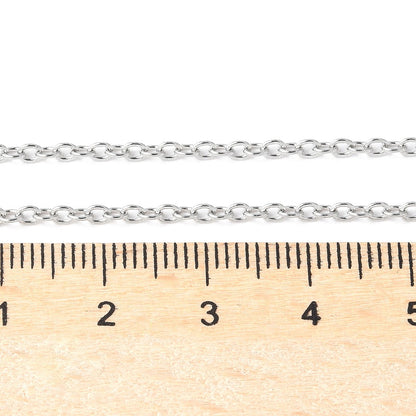 Collier acier inoxydable maille fine
