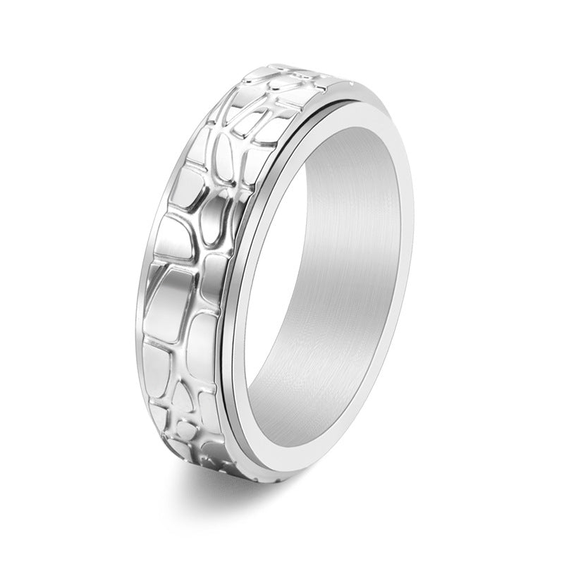Bague antistress texturé