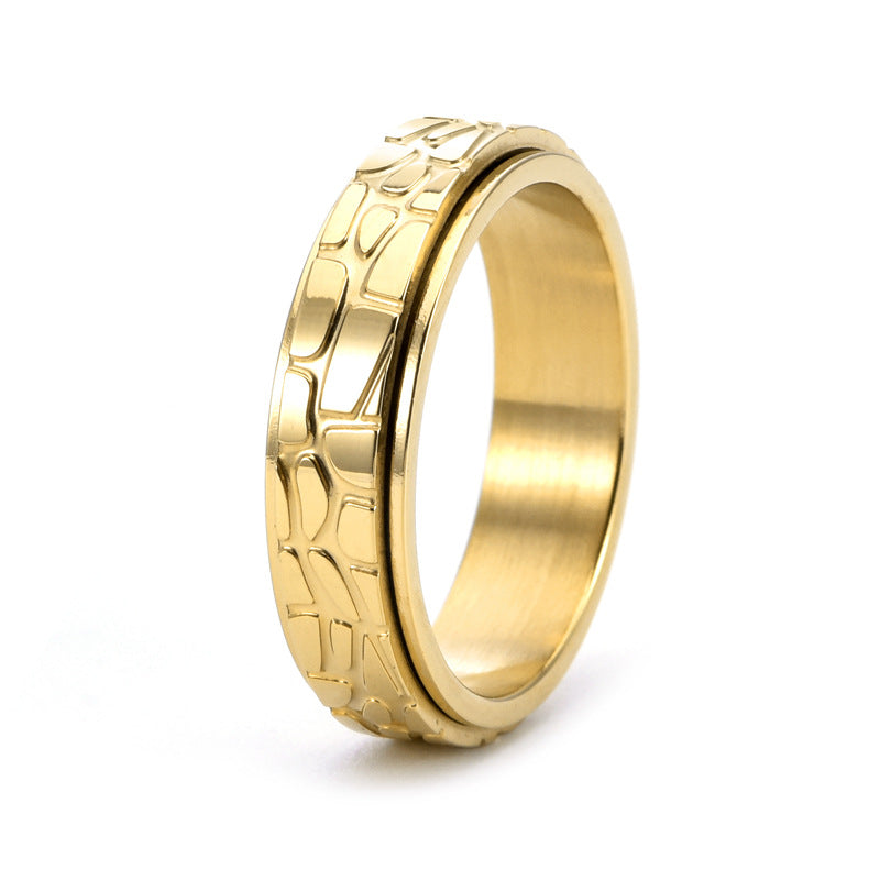 Bague antistress texturé