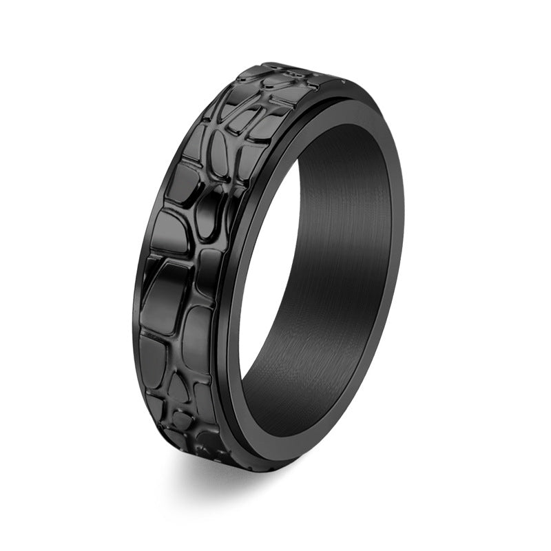 Bague antistress texturé