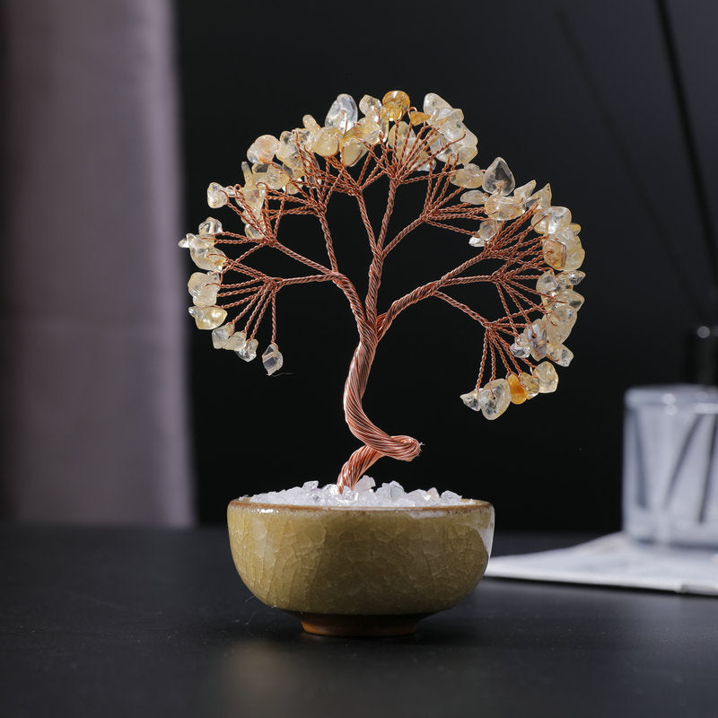 Arbre en citrine décoration