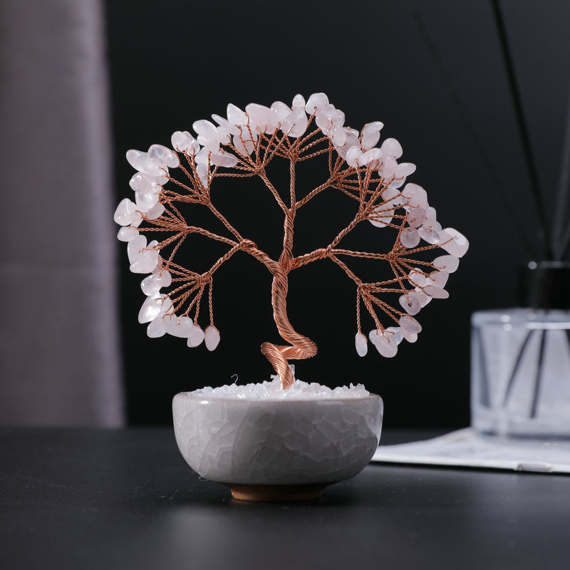 Arbre du bonheur bonzai diverse pierre