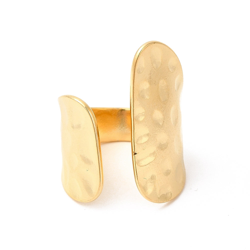 Bague large asymétrique manchette