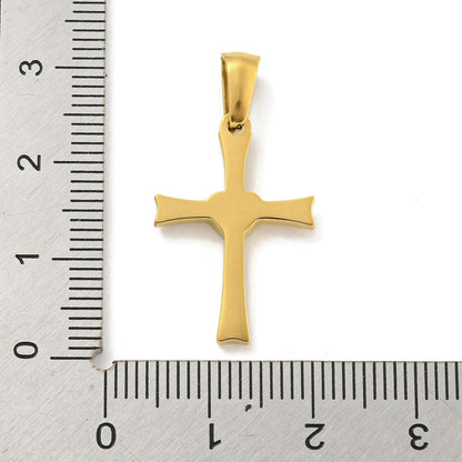 Pendentif croix design  coeur