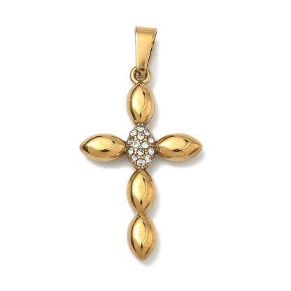 Pendentif croix  grain de riz