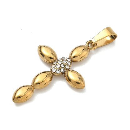 Pendentif croix  grain de riz