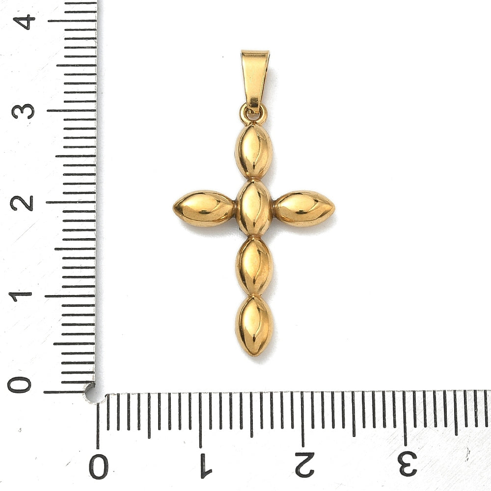 Pendentif croix  grain de riz