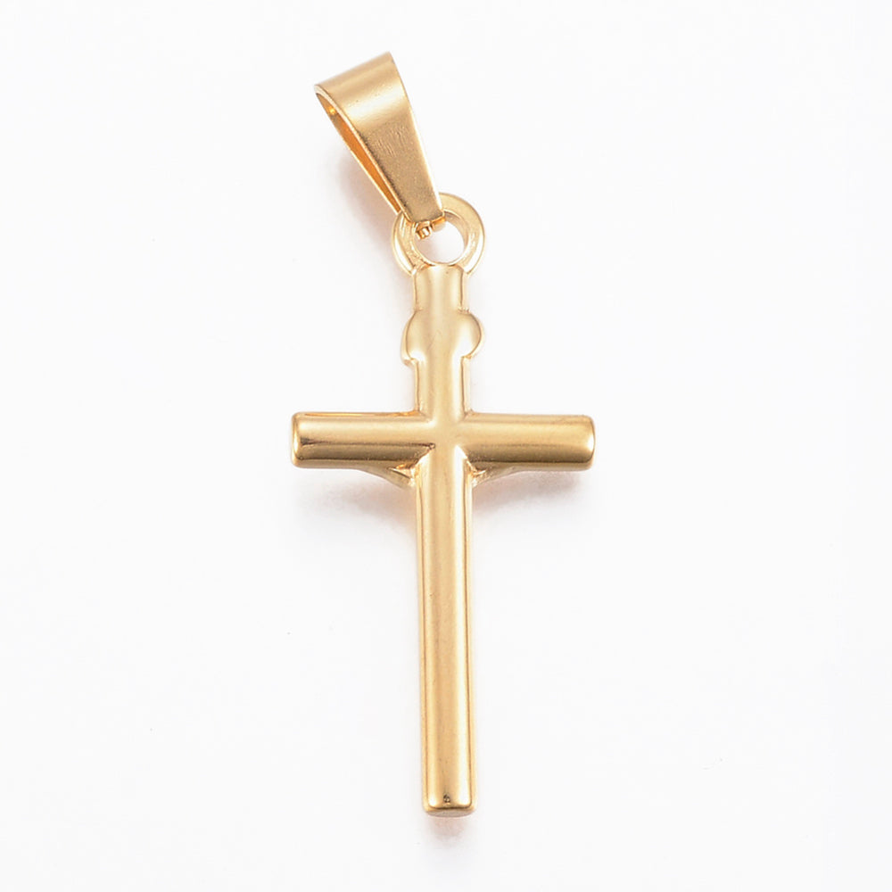 Pendentif croix design discret