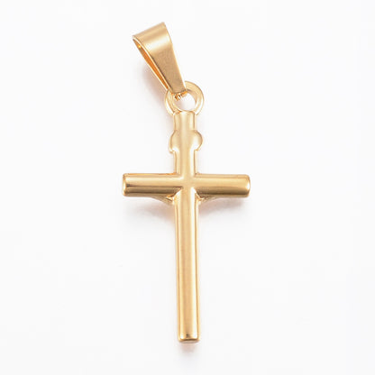 Pendentif croix design discret