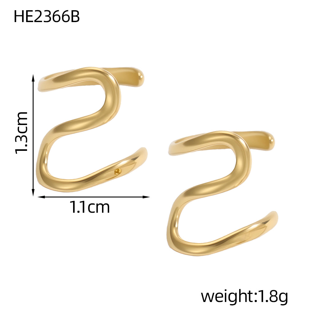 Bague d'oreille - ear cuff  Vague