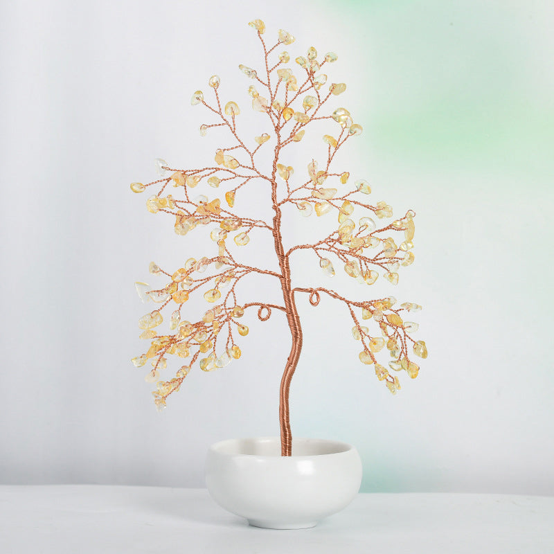 Arbre en citrine décoration
