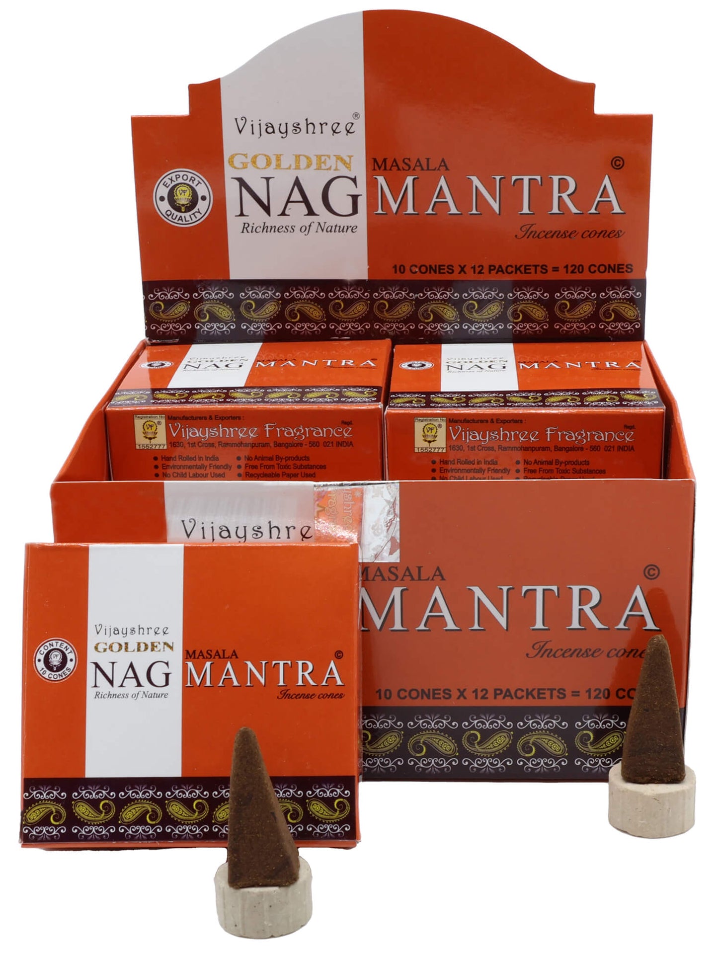 ENCENS NAG GOLDEN NAG MANTRA CONES