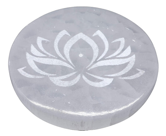 Porte-Encens Sélénite Lotus 10cm
