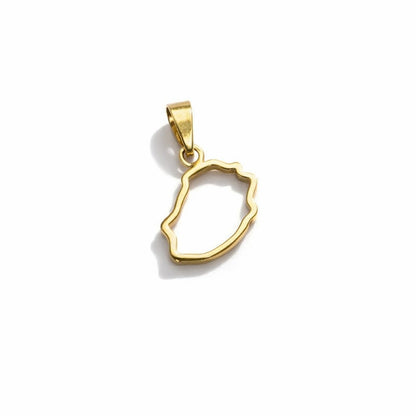 Pendentif carte de l'île de la réunion contour – Trésor Péï