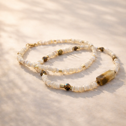 ZARLOR – Bracelet duo rivage - Lagon sacré